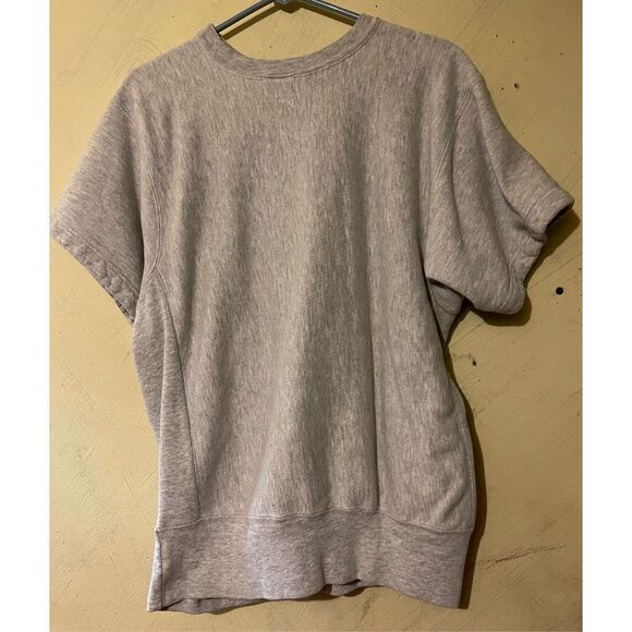 Vtg Champion Reverse Weave Heavy Thick Short Sleeve Sweatshirt Sz L USA - Picture 5 of 11